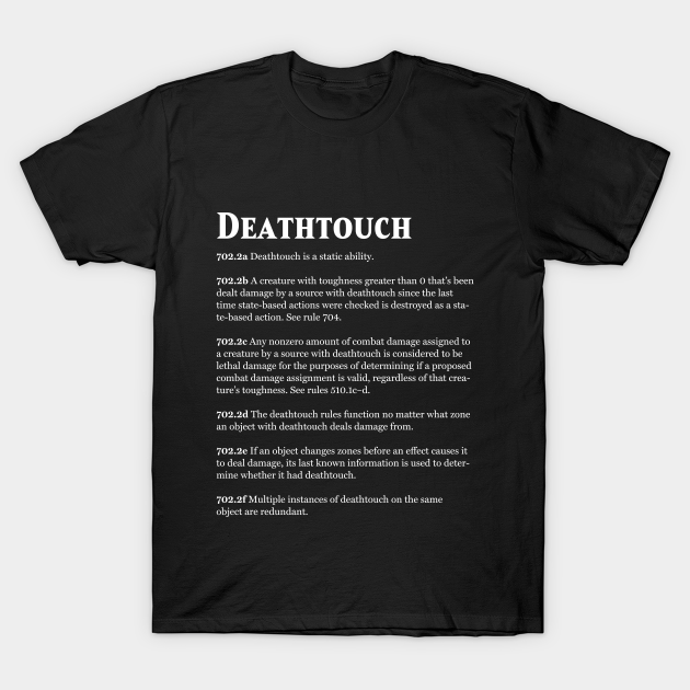 Magic the Gathering Keyword Deathtouch Rules Text Magic The